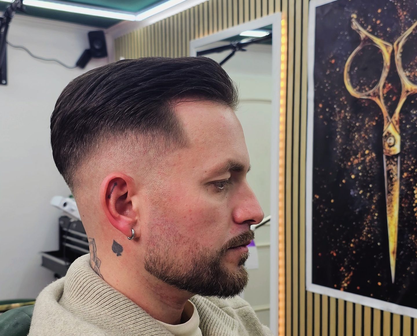 Slick Back mit Fade